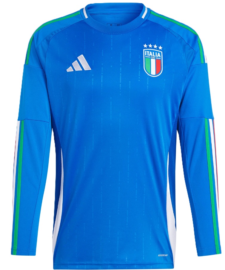 Camisa I Seleção da Italia 2024 Adidas oficial manga comprida